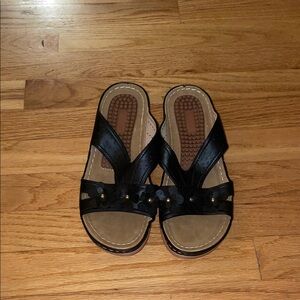 Amazon Black and Brown Women's Sandals